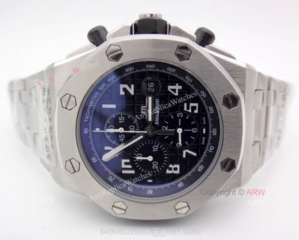 Audemars Piguet Replica Watch Black Chronograph Stainless Steel 6
