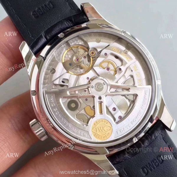 Swiss Replica IWC Portugieser Annual Calendar IW503504 Watch Gold Markers 6