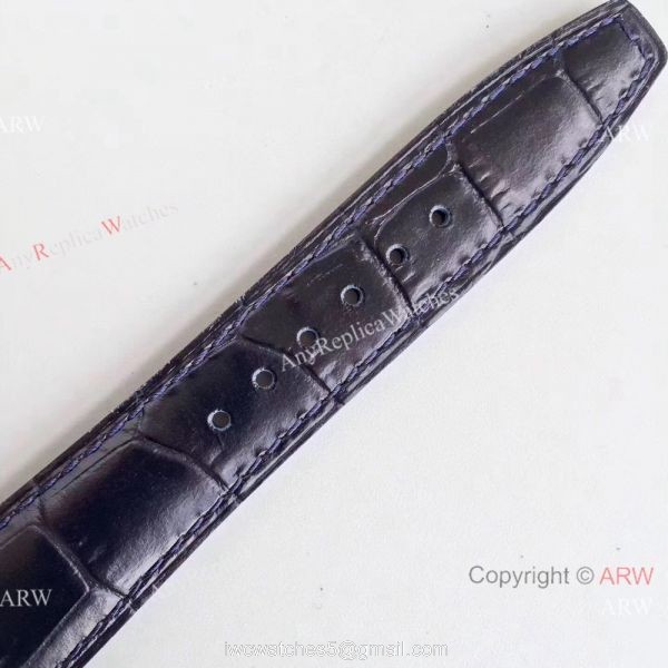 Swiss Replica IWC Portugieser Annual Calendar 7 Days Blue Face SS Watch 6