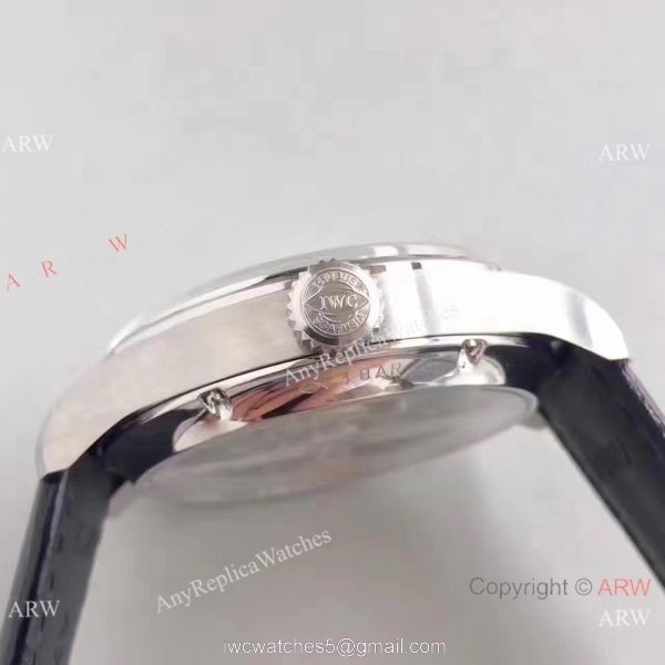 Swiss Grade IWC Tourbillon MysteRe ReTrograde Replica Watch Gold Arabic 6