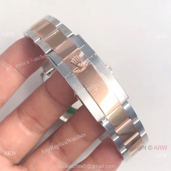 Swiss Replica Rolex Yachtmaster 2-T Rose Gold Chocolate Face Watch AR Factory 6