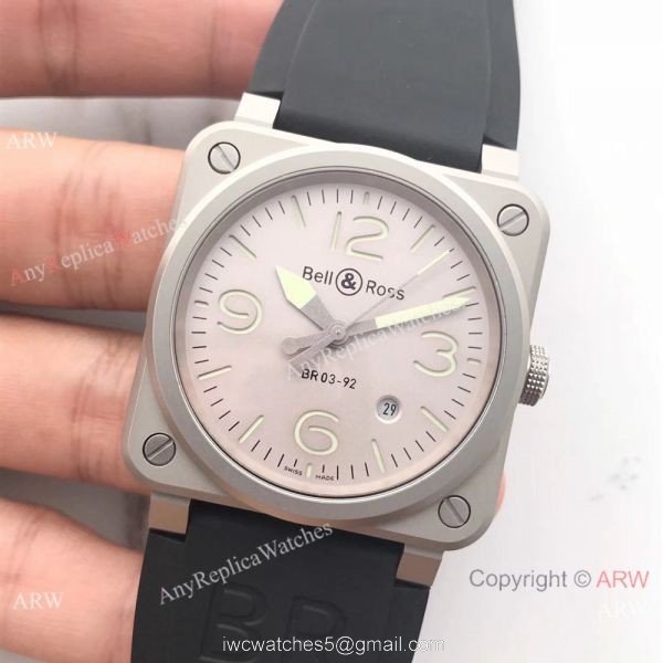 Swiss Copy Bell Ross BR 03-92 Limited Edition Watch Frosted Case Pink Dial 6
