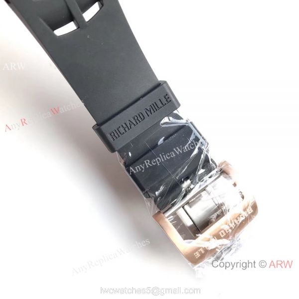 KV Factory Swiss Richard Mille RM 11-03 Flyback 7750 Watch Skeleton Dial Black Rubber 6