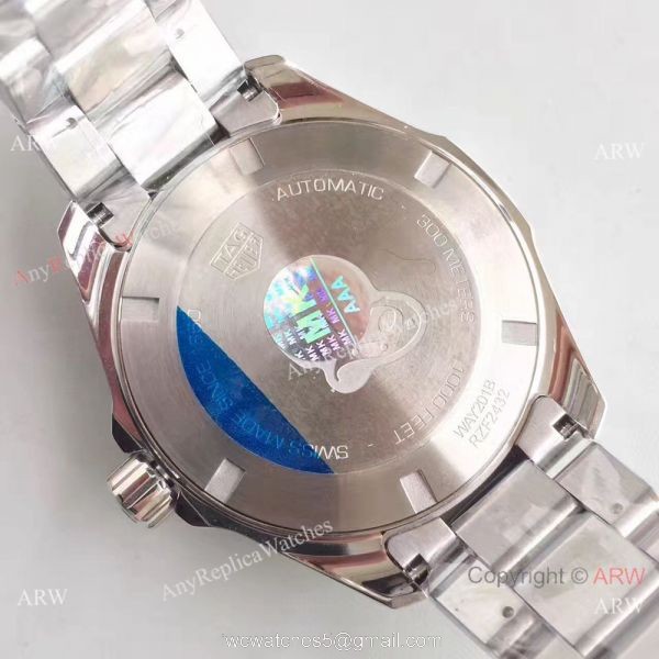 2018 Swiss Grade TAG HEUER Aquaracer Calibre 5 SS Blue Ceramic Watch 6