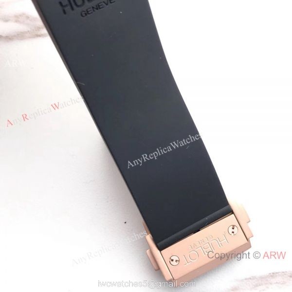 Hublot Big Bang Rose Gold Pink Dial Replica Watch 4100 Swiss Grade 6
