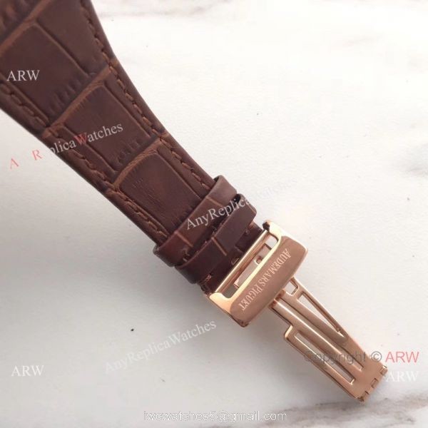 JH Factory Replica Audemars Piguet Jumbo Extra Thin Rose Gold Diamond AP Watch 39MM 6