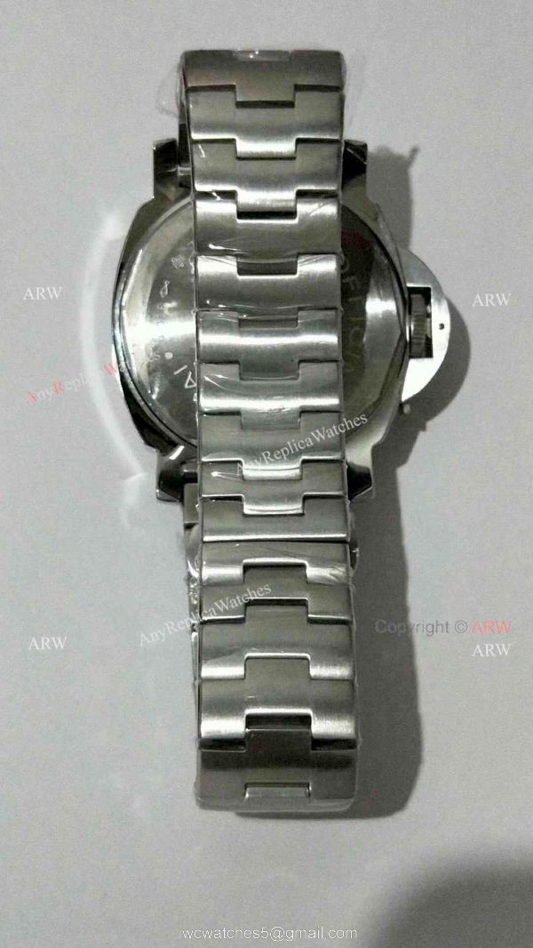 Officine Panerai Firenze PAM090 Power Reserve Watch / Panerai Luminor Steel Bracelet 6