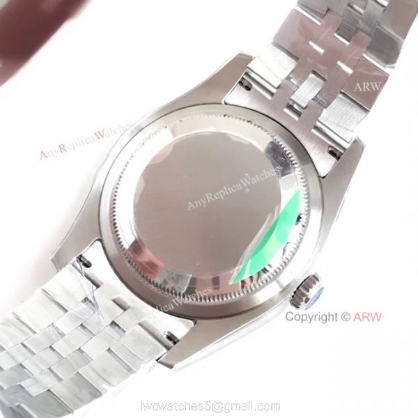 AR Factory V2 Rolex Datejust 36 Black Face Noctilucent Marker Watch SWISS 3135 MOVEMENT 6