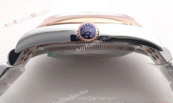 Super Clone 3135 Rolex Datejust Two Tone Rose Gold Jubilee Watch 36mm 6