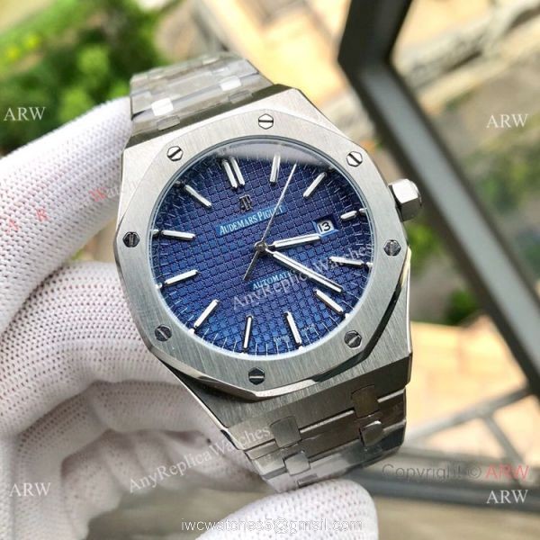 Audemars Piguet Royal Oak Rose Gold Blue Face Watches Low Price 6