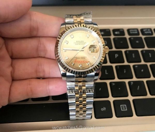 High Quality Rolex Datejust Two Tone Jubilee Band 36mm Watch 6