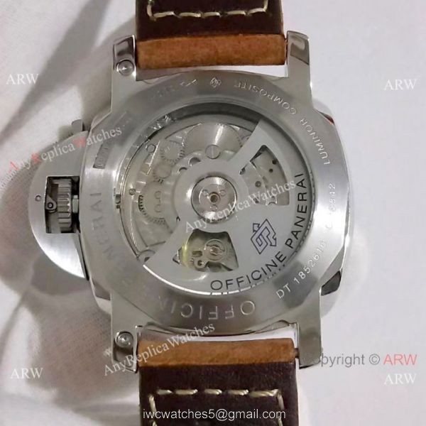 2019 New Panerai PAM 904 Luminor Due Watch Gray Rhodium Dial 6