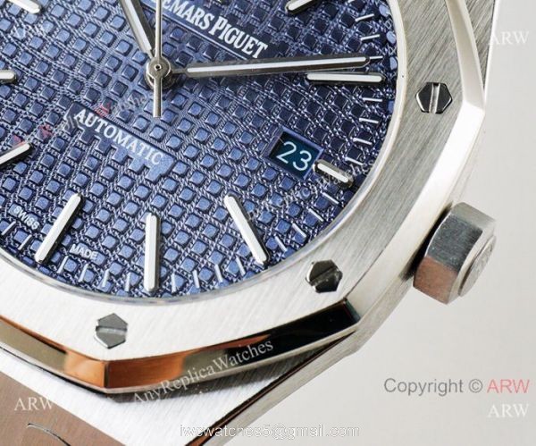 Copy Audemars Piguet Royal Oak 41mm Watches Blue Dial Deployment Clasp 6