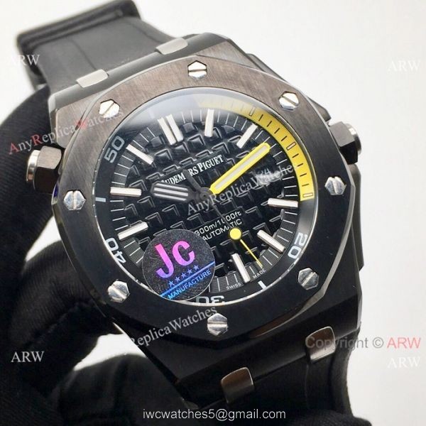 Fake Audemars Piguet Royal Oak Offshore Diver Men Watches All Black 42mm 6