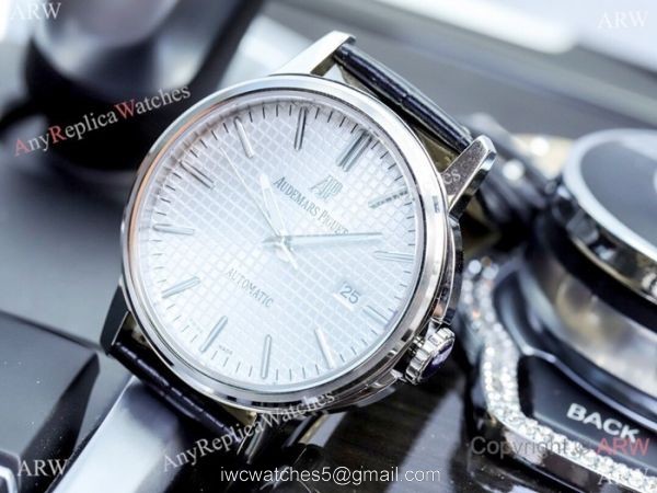 New Fake Audemars Piguet 40mm Watch SS White Dial Automatic 6