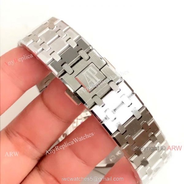 Fake Audemars Piguet Royal Oak Stainless Steel Black Watches 41mm Perfect Gifts 6