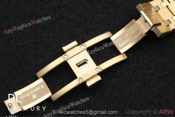 Best Copy Audemars Piguet Royal Oak Jumbo Extra Thin Watch Gold Case 6