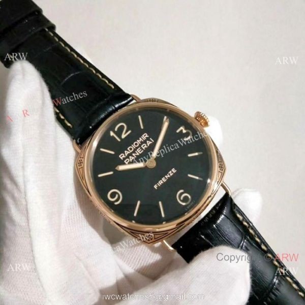 Copy Panerai Radiomir Firenze Rose Gold 47MM Watch PAM604 6