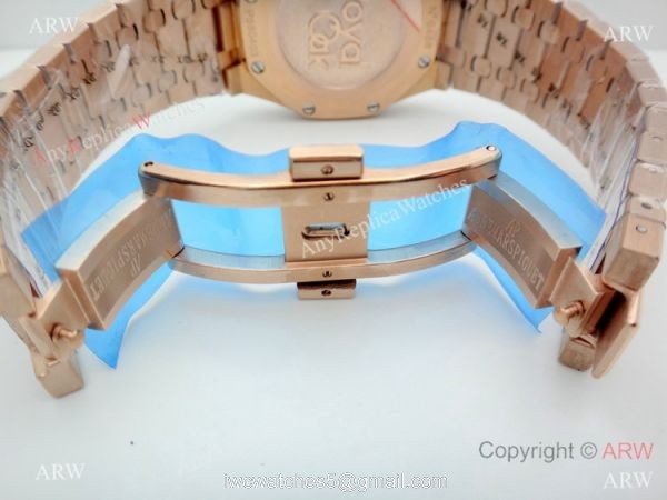 AAA Replica Audemars Piguet Royal Oak Rose Gold diamond Watches 41mm 6