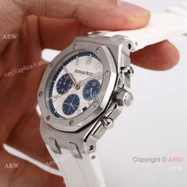 Audemars Piguet Replica Royal Oak Offshore Ladies Watch SS White Dial 6