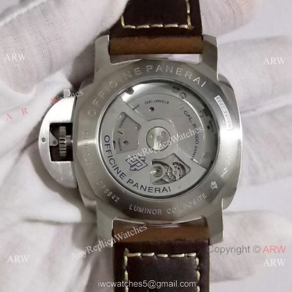 Replica Luminor GMT Panerai SS Black Dial Watch PAM0441 6