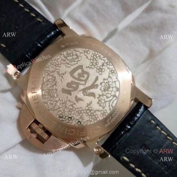 New Copy Panerai Luminor Due Rose Gold Gray Dial -PAM00908 Luminor Watches 6