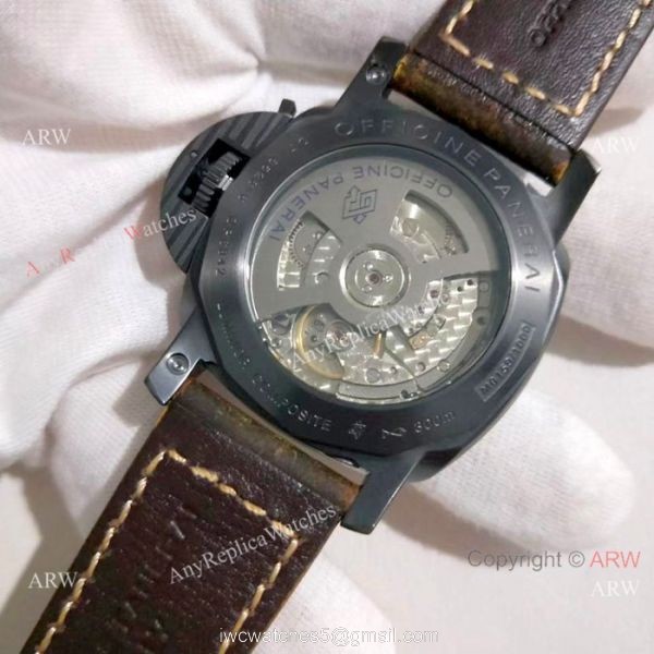 New Copy Panerai Luminor Marina 44mm Watches Carbon Case PAM661 6