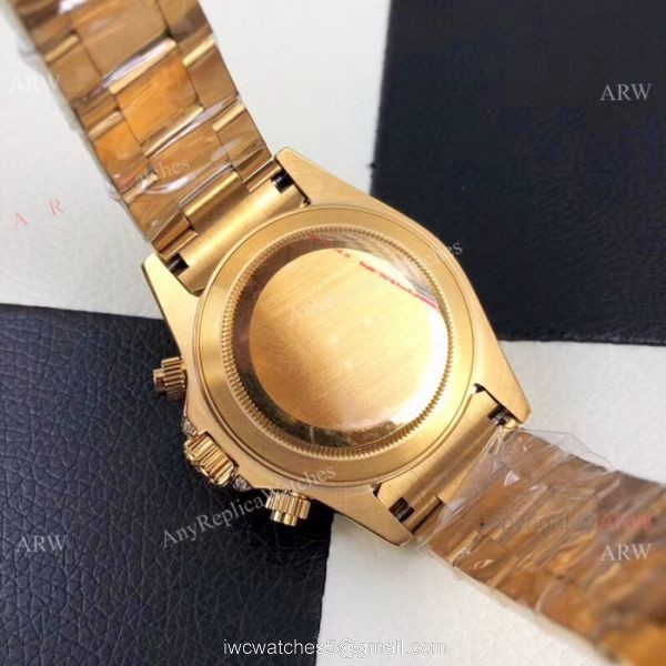 Yellow Gold Daytona Rolex Rainbow Replica Watches Automatic Movement 6