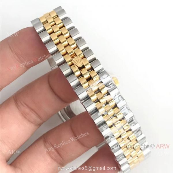 AR factory Replica Rolex DateJust 904L 3135 Watches Two Tone Jubilee Bracelet 6