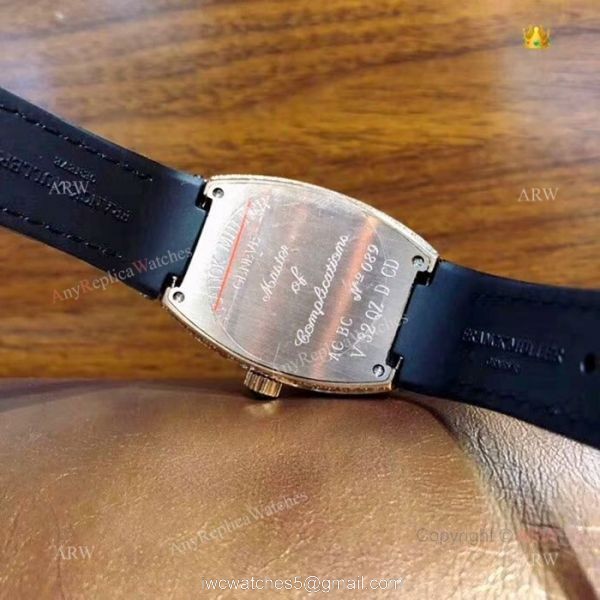 Best Replica Franck Muller Vanguard lady Watches Gold Diamond Case 6