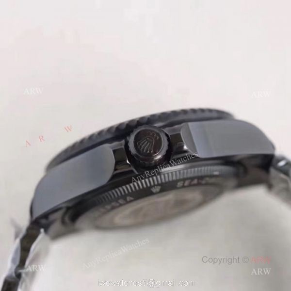 All Black Rolex Deepsea Black Replica Watch 44MM 6