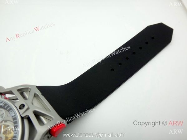 Fake Hublot Techframe Ferrari Tourbillon Titanium Watches 40mm 6