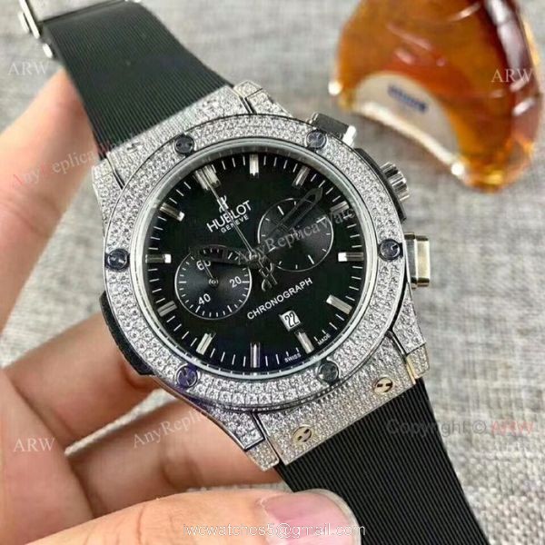 High Quality Hublot Big Bang Ice Out Chronograph Watch 41mm 6