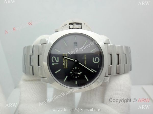 AAA Copy Panerai Luminor Due Stainless Steel Gray Dial Watch / Panerai PAM 904 6