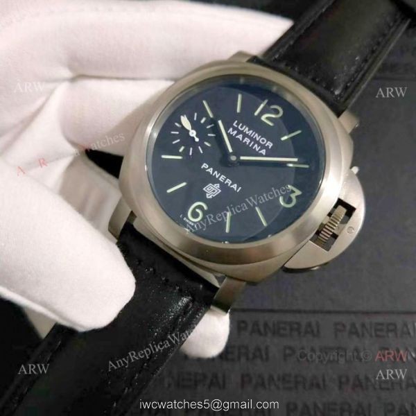 Luminor Marina Panerai Men Copy Watches Titanium Case PAM005 6