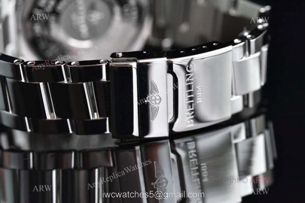 Copy Breitling Avenger II GMT Swiss 2836 Watch Stainless Steel White Dial 6