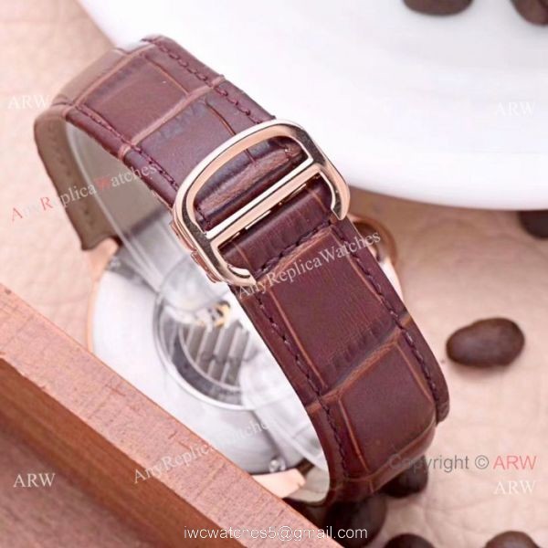 New Style Rose Gold Cartier Ballon Bleu De Moon Phase Automatic Watch 6