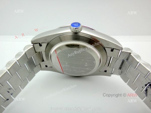 Stainless Steel White Dial DayDate II Rolex Presidential 41mm Replica Watch EWF Swiss 3255 6