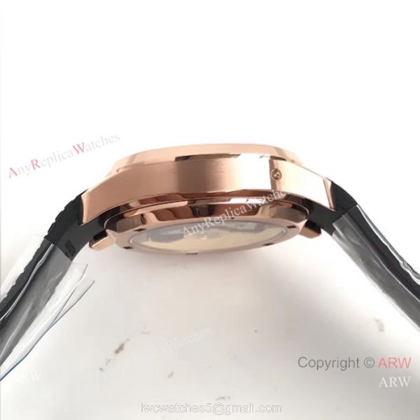 SWISS Copy Patek Philippe Aquanaut Chronograph 5968A Watch Rose Gold Black 6