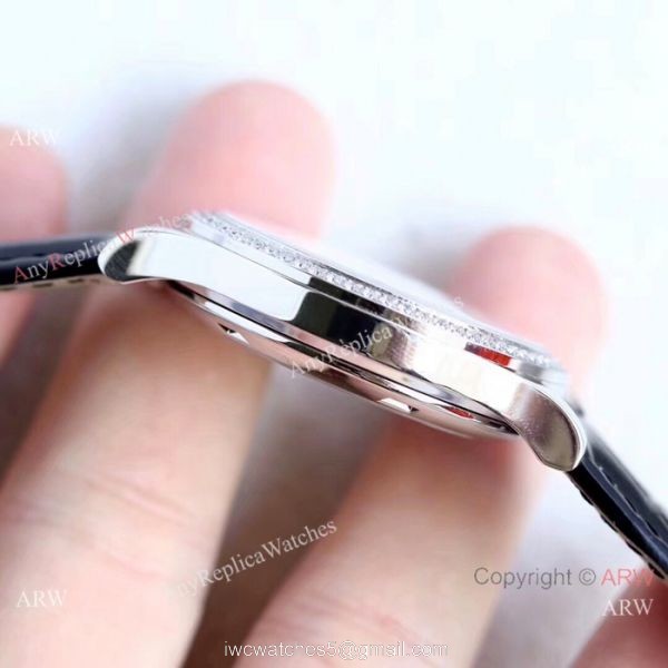 Swiss Grade Patek Philippe Calatrava 5296G-010 Copy Watches Black Dial 6