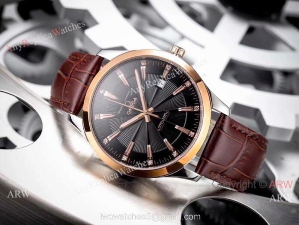 New Replica Omega Automatic Watches SS Gold Markers 6