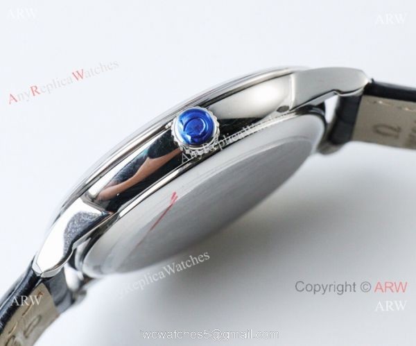 Highest Quality Copy Omega De Ville Swiss 2824 Watch SS Blue Dial 6