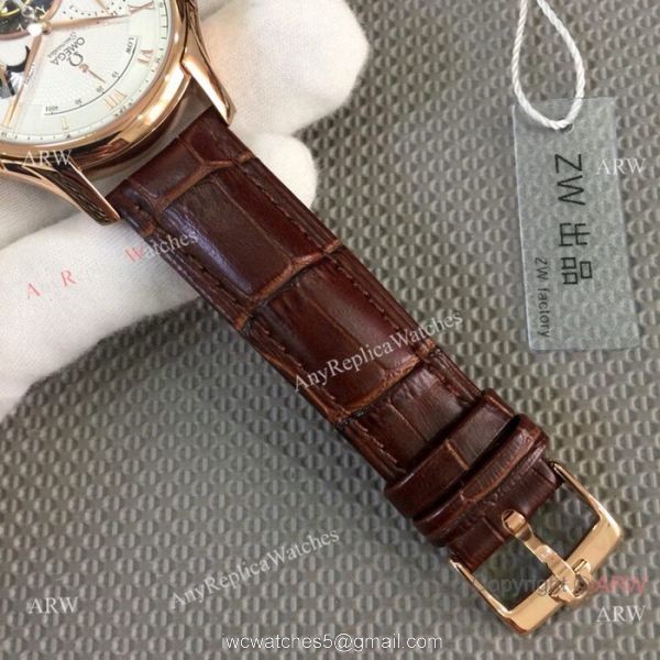 2019 Replica Omega seamaster Complications Watch Rose Gold White Dial 6