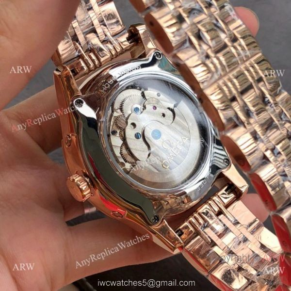 Best Quality Omega Tourbillon Rose Gold Watch Men Size 6