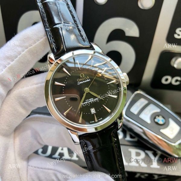 Fake Omega Seamaster Co-Axial SS Silver dial watches Automatic Movement 6