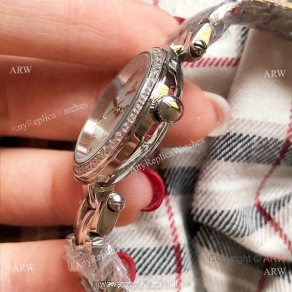 Replica Omega Women Watches Stainless Steel White MOP Dial 6