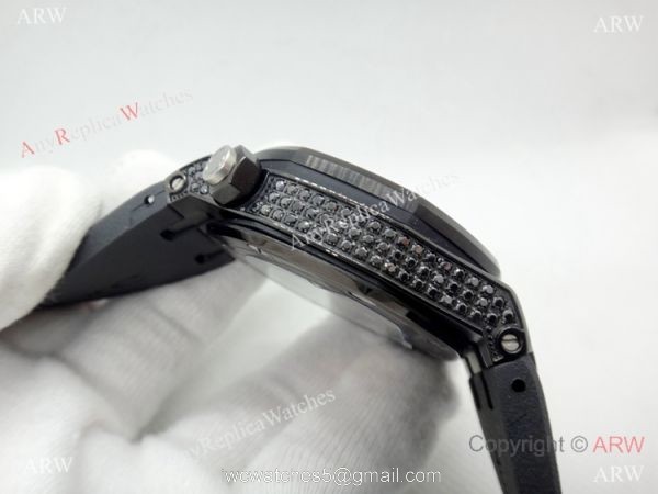 AAA Replica Audemars Piguet Iced Out Watch / Royal Oak Offshore Diver All Black 6