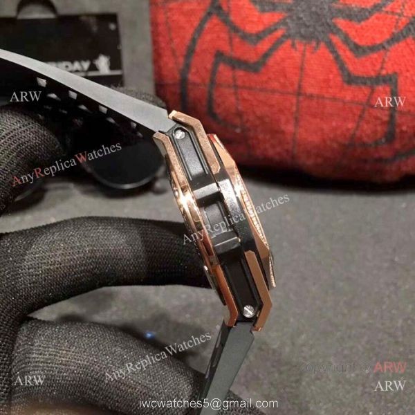 Copy Hublot Big Bang Special Edition Iced Out Full Diamond Watch Rose Gold Case 6