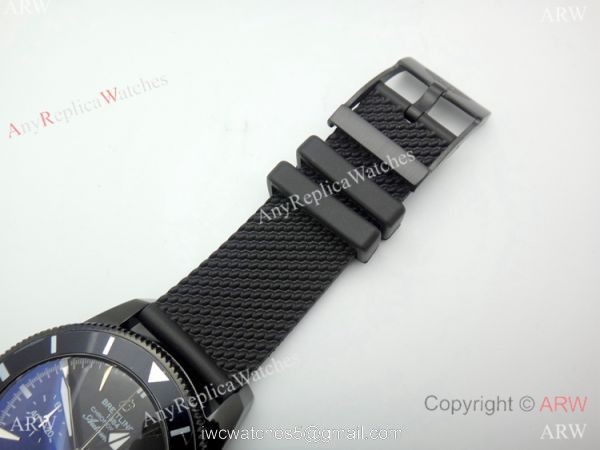 Solid Black Breitling Superocean Heritage II Replica Watches 6