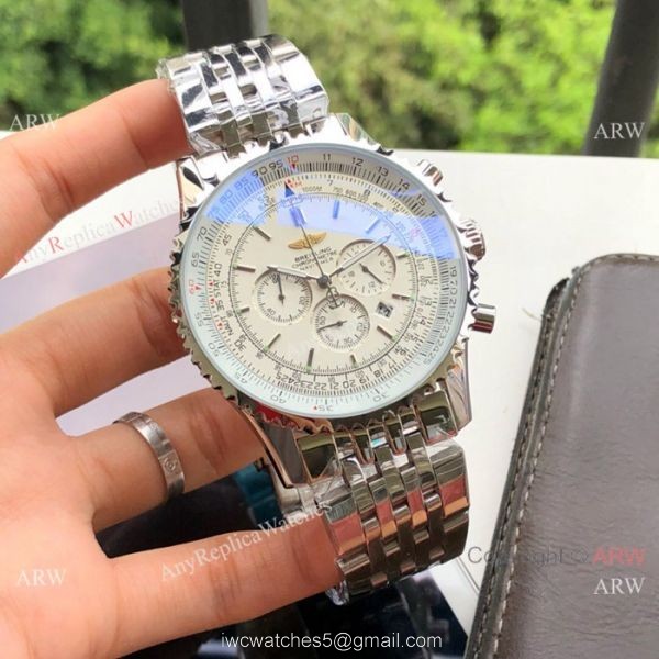 Copy Breitling Navitimer Chronometre Japanese Watch SS Brown Dial 6